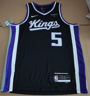 NBA 5 Fox Sacramento Kings 23-24 Maillot noir imprimé